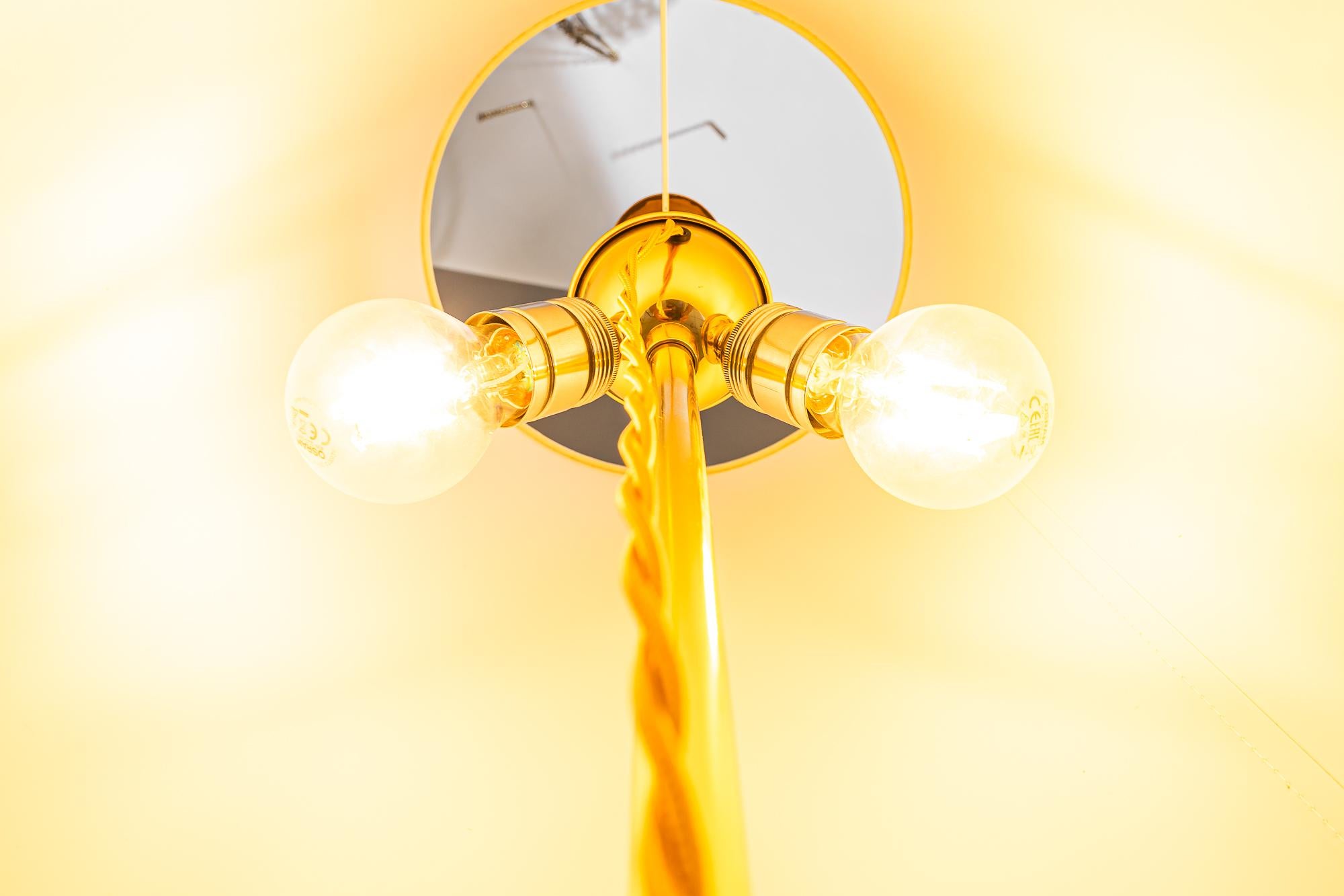 Rupert Nikoll Lampadaire avec abat-jour en tissu vienne vers 1950 en vente 9