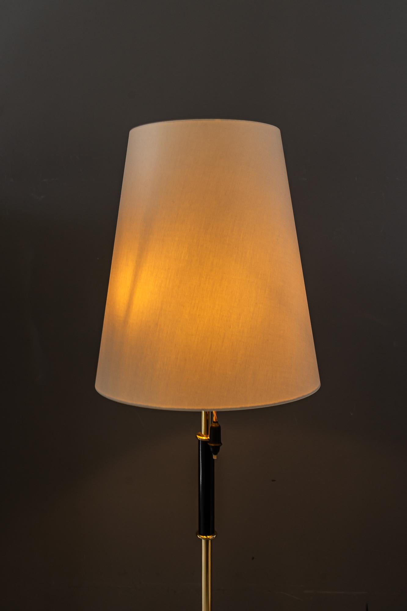 Rupert Nikoll Lampadaire avec abat-jour en tissu vienne vers 1950 en vente 1