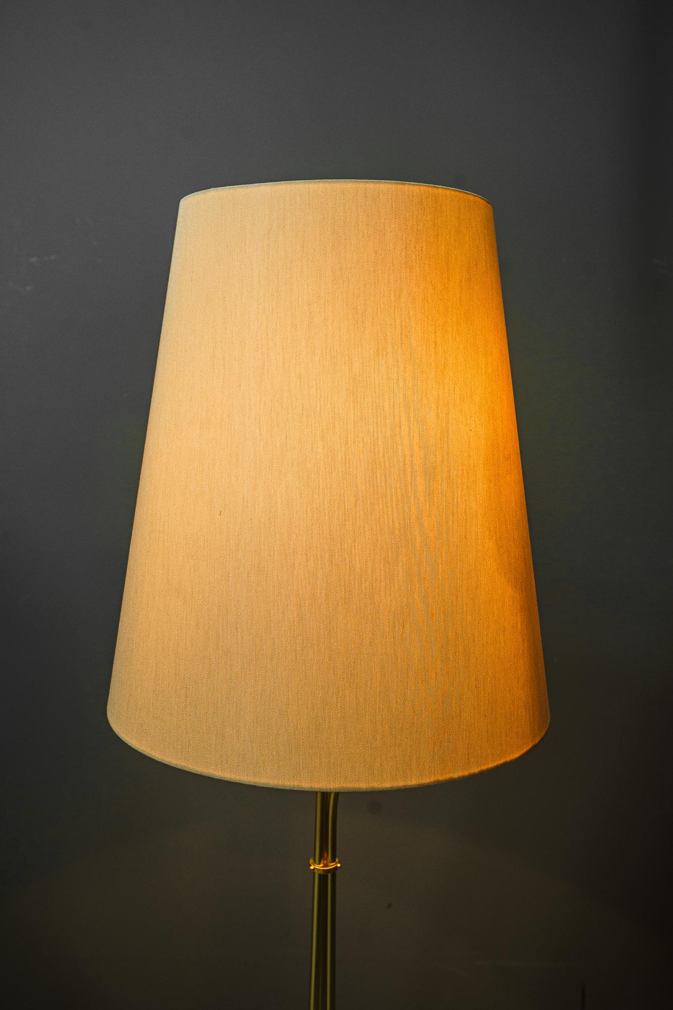 Rupert Nikoll Floor lamp with fabric shade vienna around 1960s For Sale 5