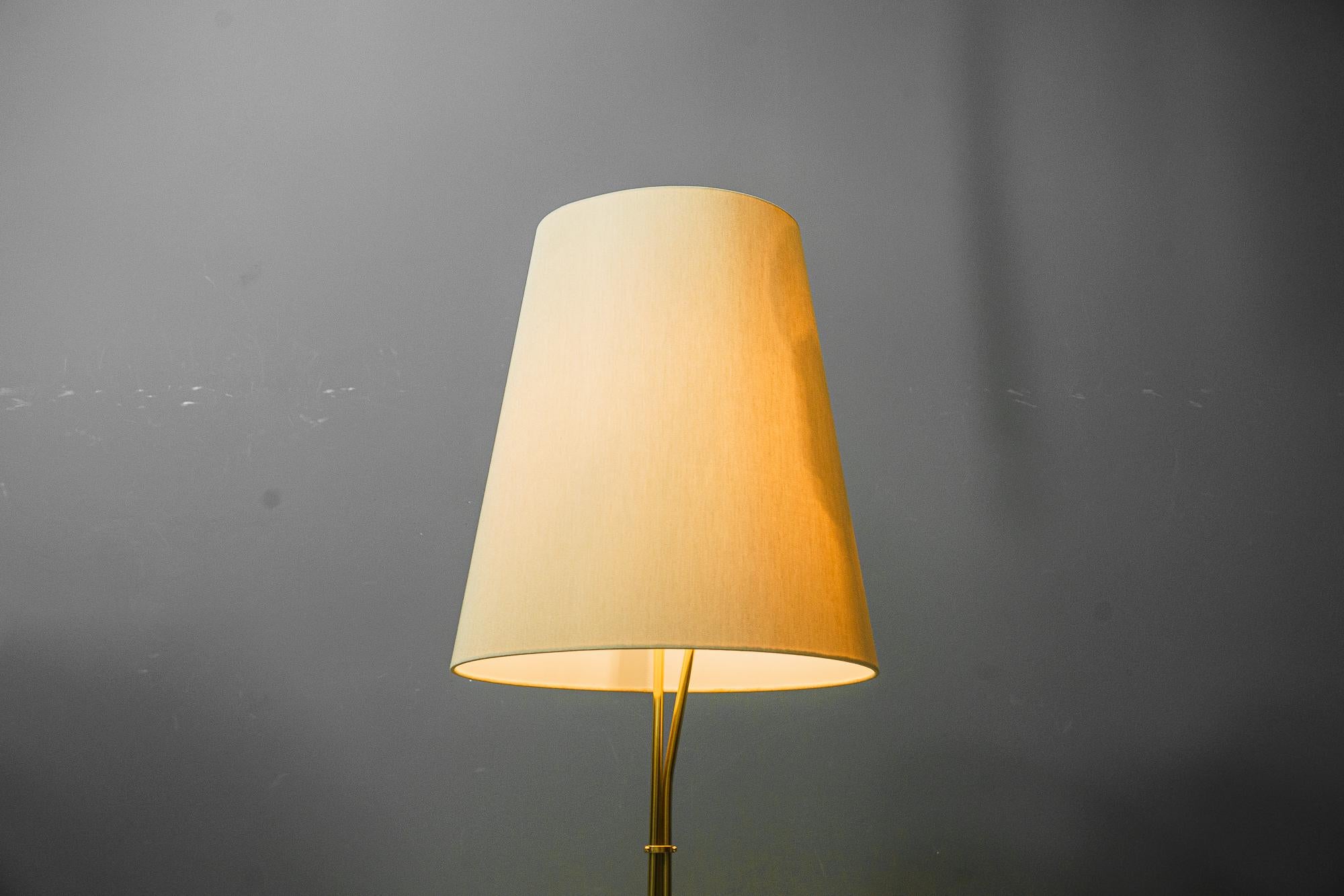 Rupert Nikoll Floor lamp with fabric shade vienna around 1960s For Sale 1