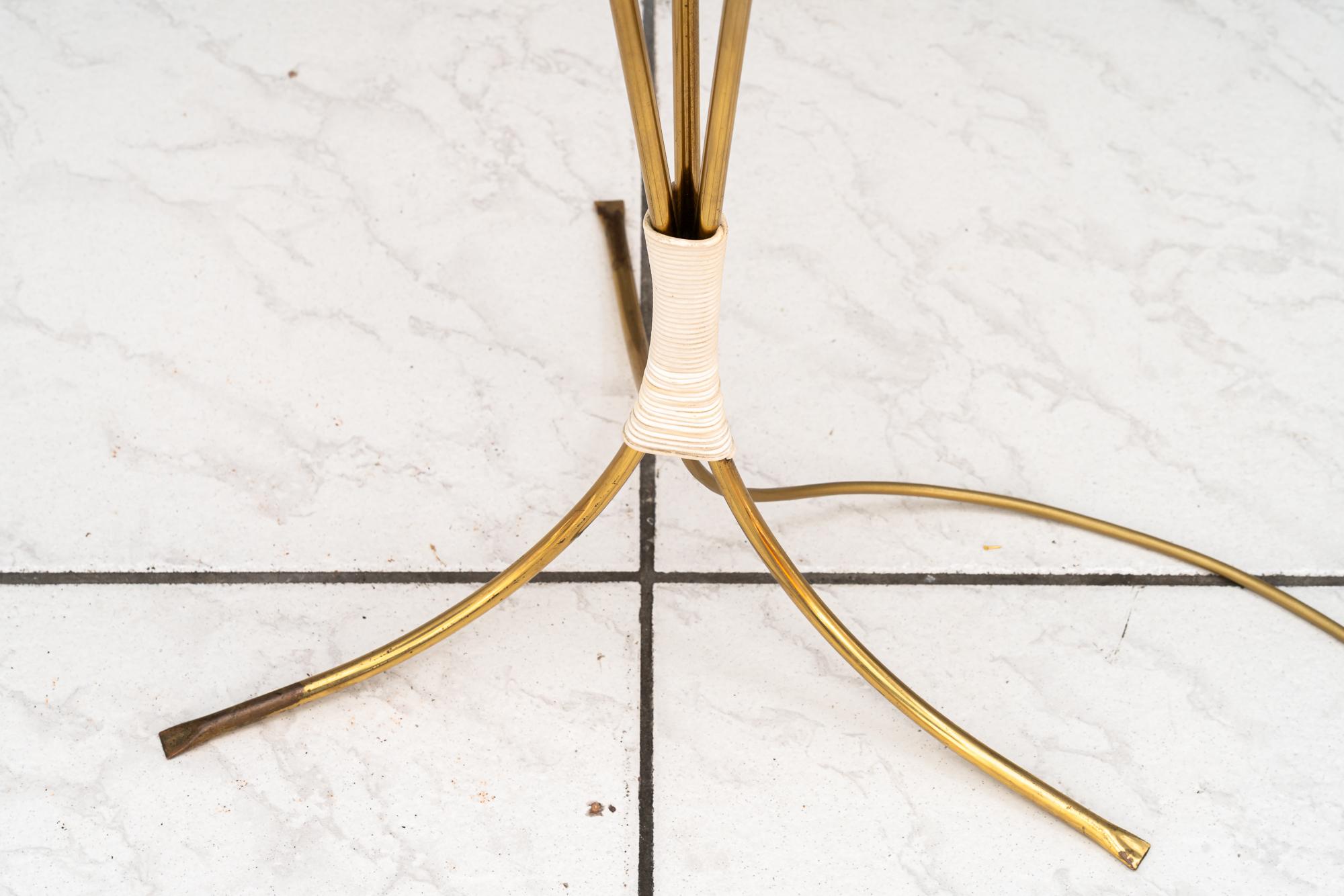 Rupert Nikoll Stehleuchte mit Stoffschirmen wien um 1960er im Zustand „Gut“ im Angebot in Wien, AT