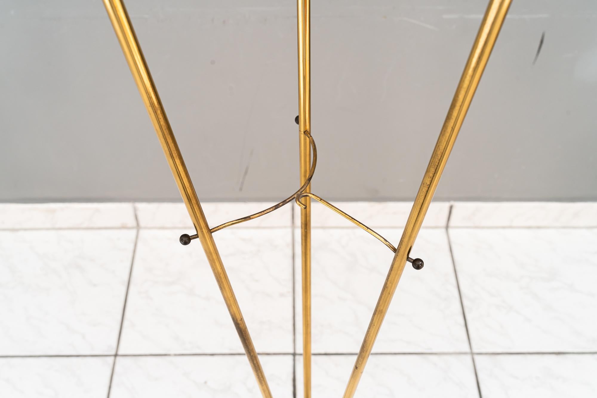 Rupert Nikoll Stehleuchte mit Stoffschirmen wien um 1960er im Angebot 2