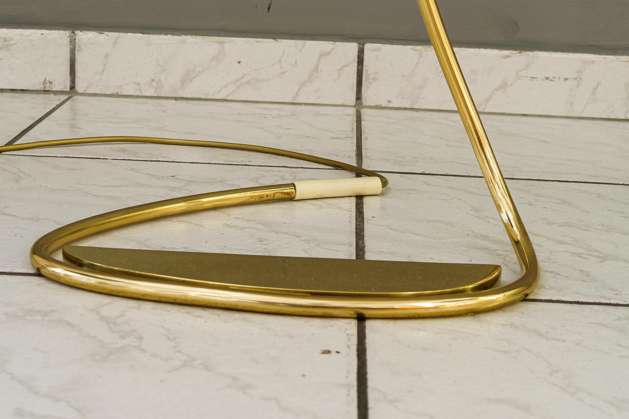 Rupert Nikoll lampadaire avec abat-jour en tissu original vienne vers 1950 en vente 2