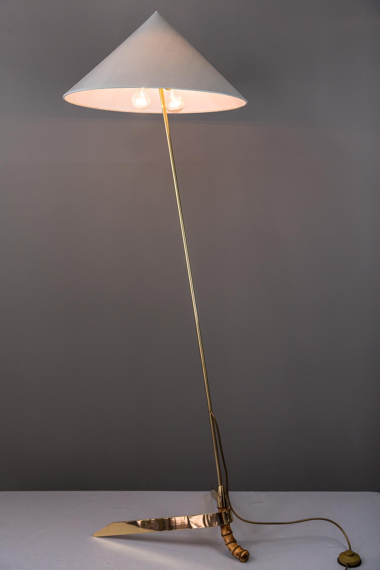 Lacquered Rupert Nikoll Floorlamp, circa 1950s For Sale