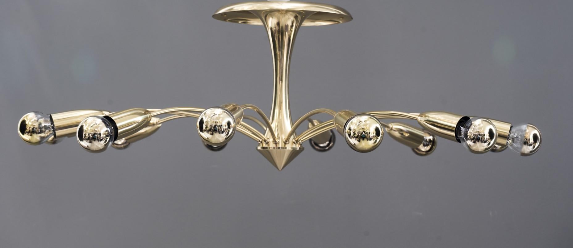 Rupert Nikoll flushmount, 1960s
Polished and stove enameled.
12 arms
(The bulbs are not included, they are only for the photoshooting).