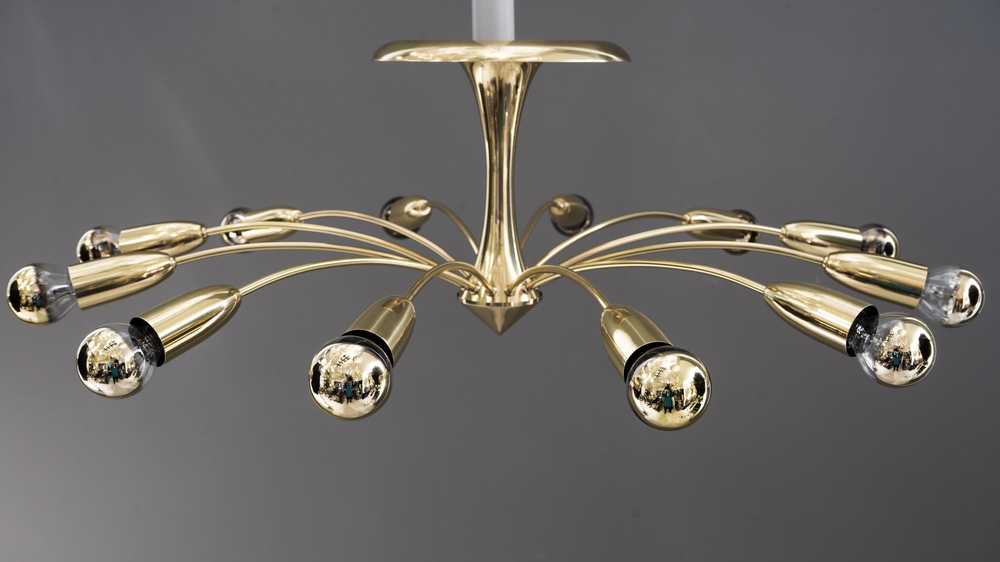 Mid-Century Modern Rupert Nikoll Flushmount, 1960s For Sale