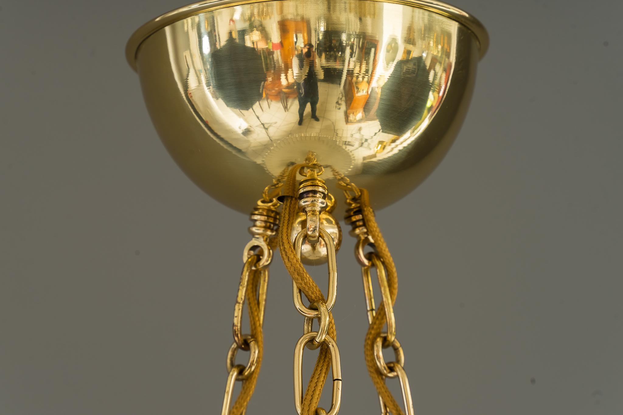 Brass Rupert Nikoll Pendant, Vienna, Around 1950s