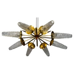 Retro Rupert Nikoll Sputnik Chandelier, circa 1950s