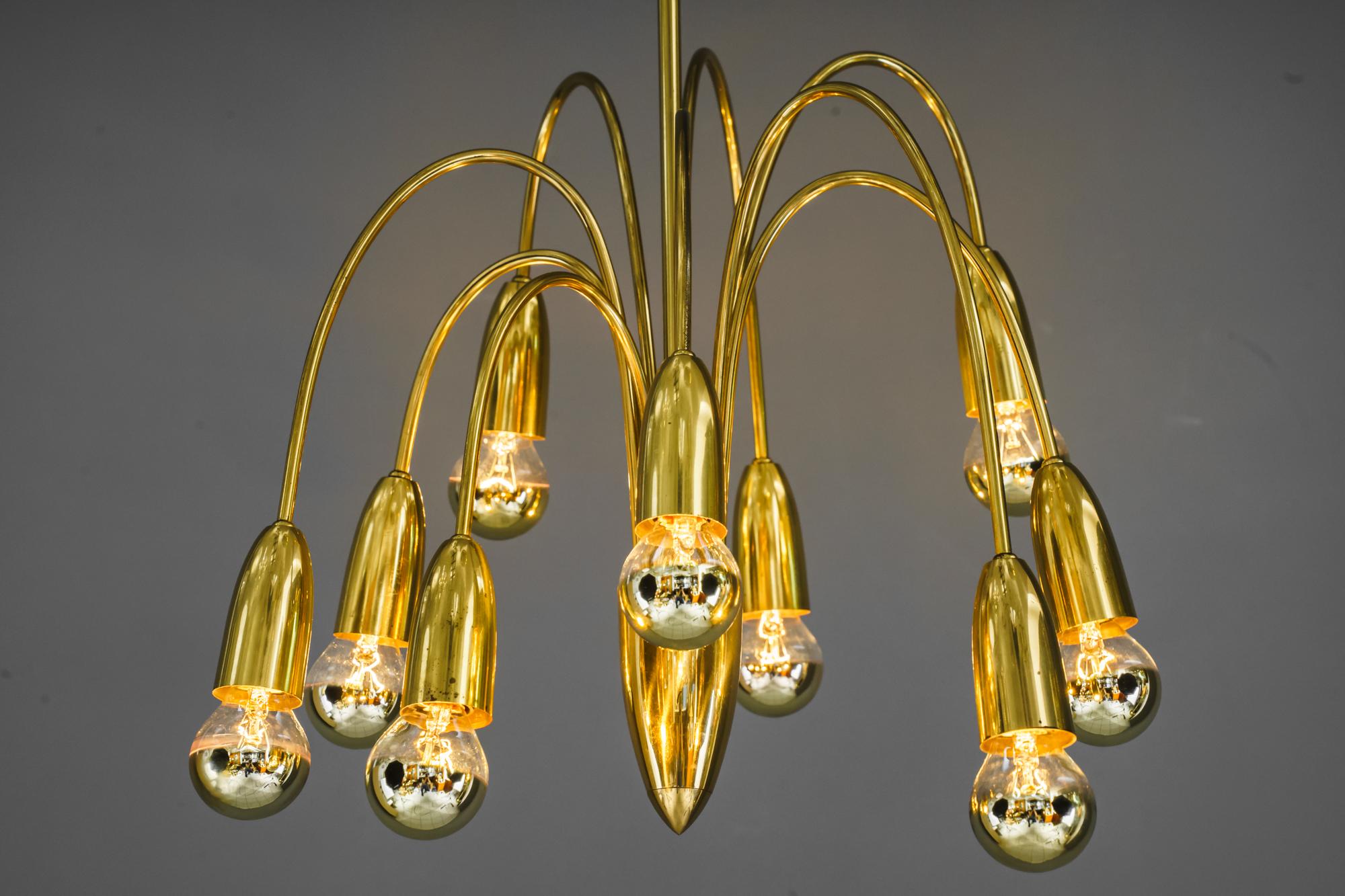 Rupert Nikoll Sputnik Chandelier Vienna Around 1960s For Sale 5