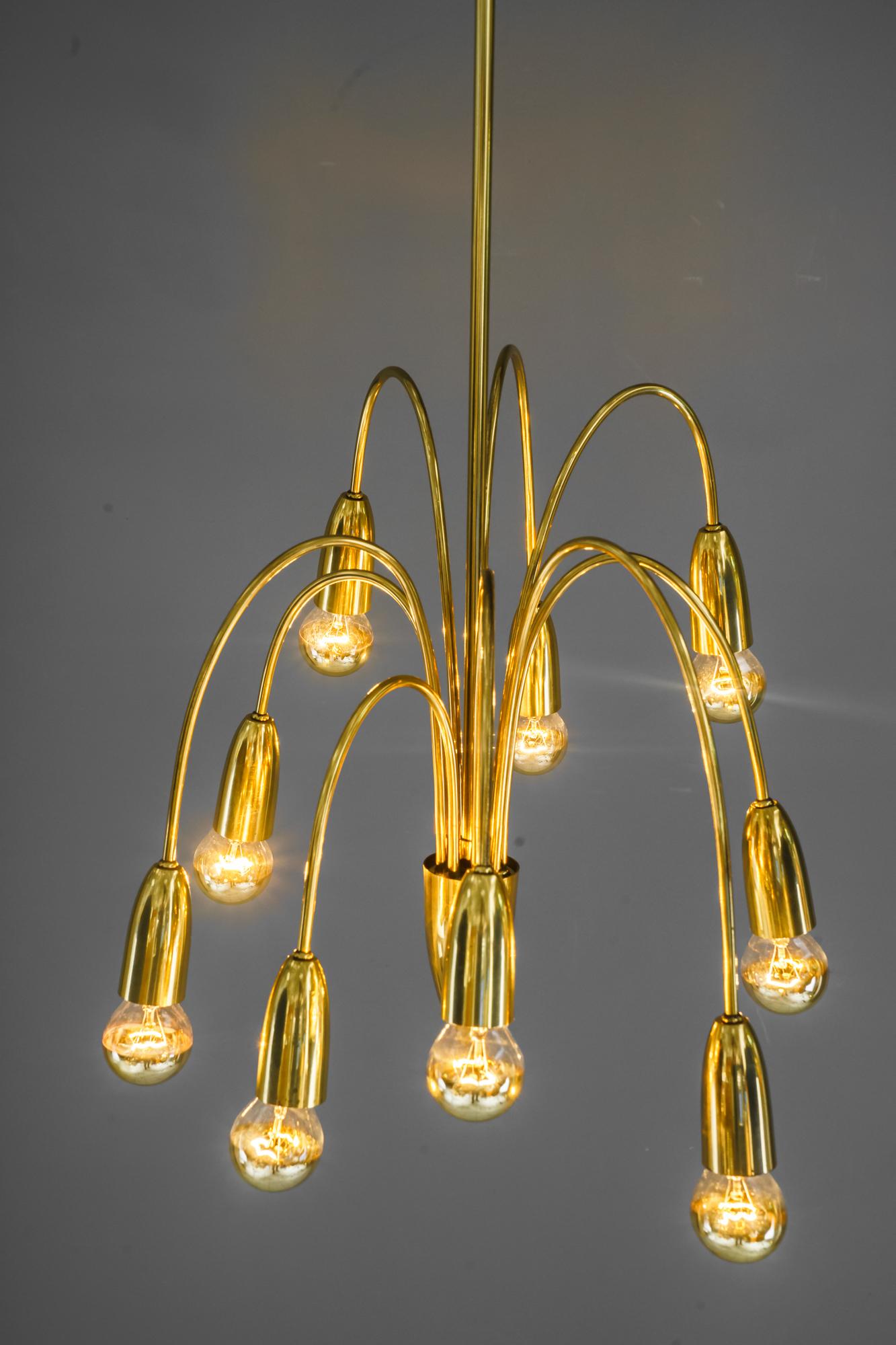 Rupert Nikoll Sputnik Chandelier Vienna Around 1960s For Sale 9