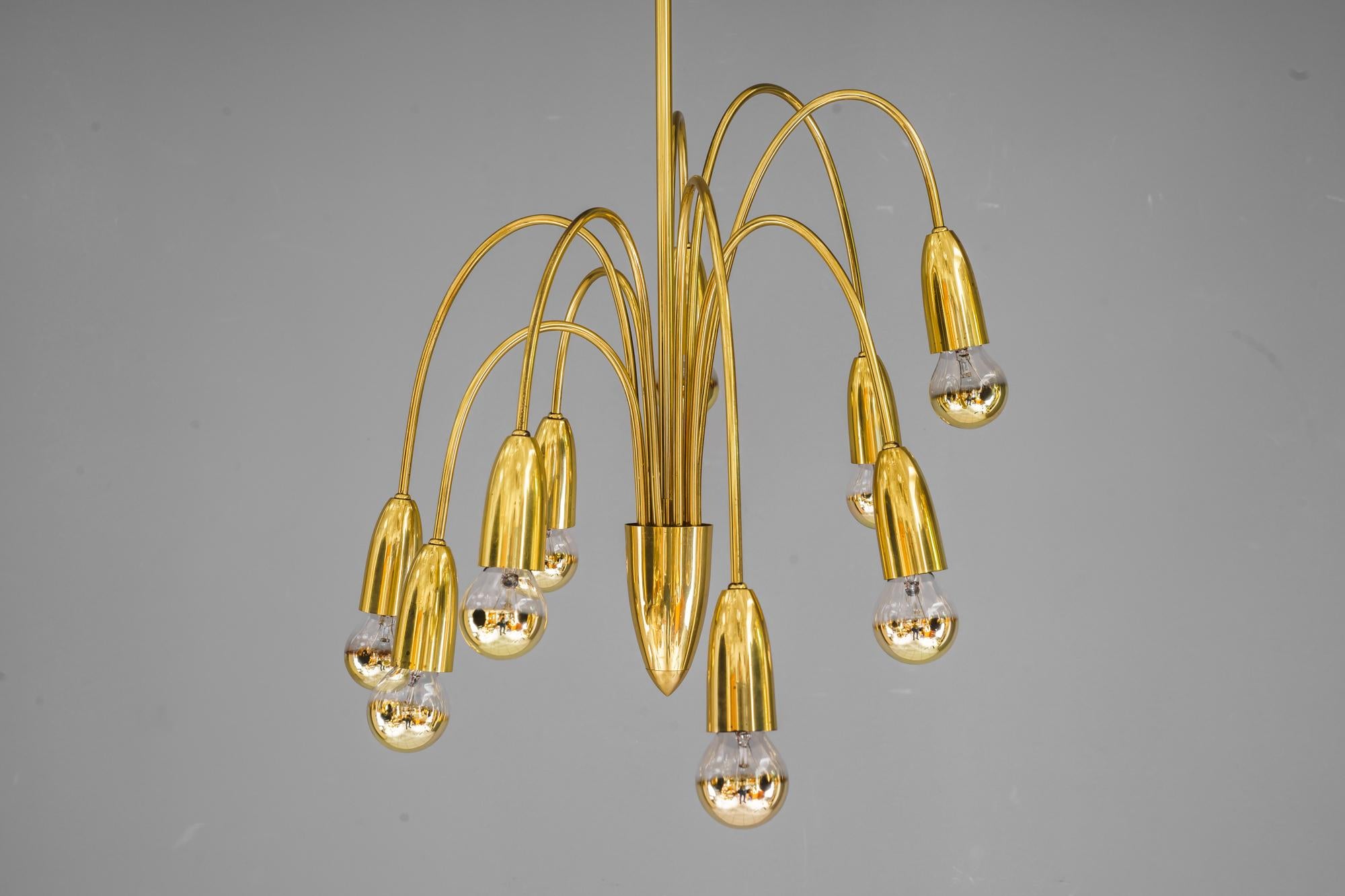 Rupert Nikoll Sputnik chandelier vienna around 1960s
Original condition.