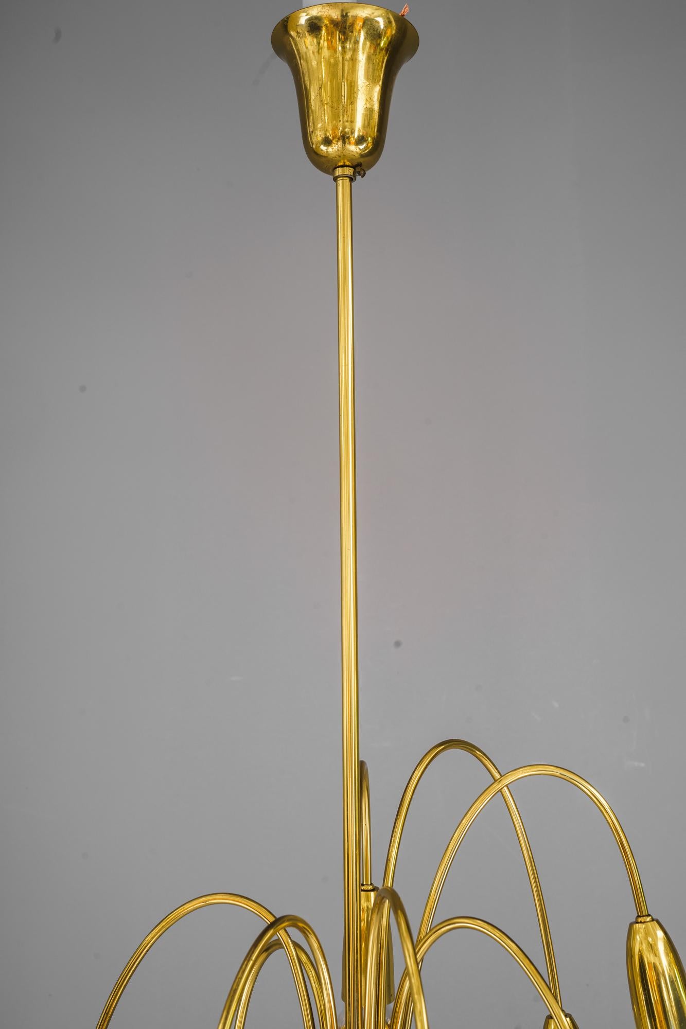 Mid-Century Modern Rupert Nikoll Sputnik Chandelier Vienna Around 1960s For Sale