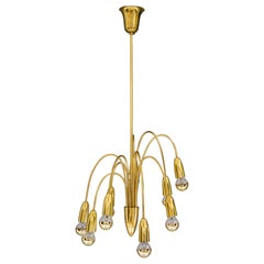 Lampadario Rupert Nikoll Sputnik Vienna 1960 circa