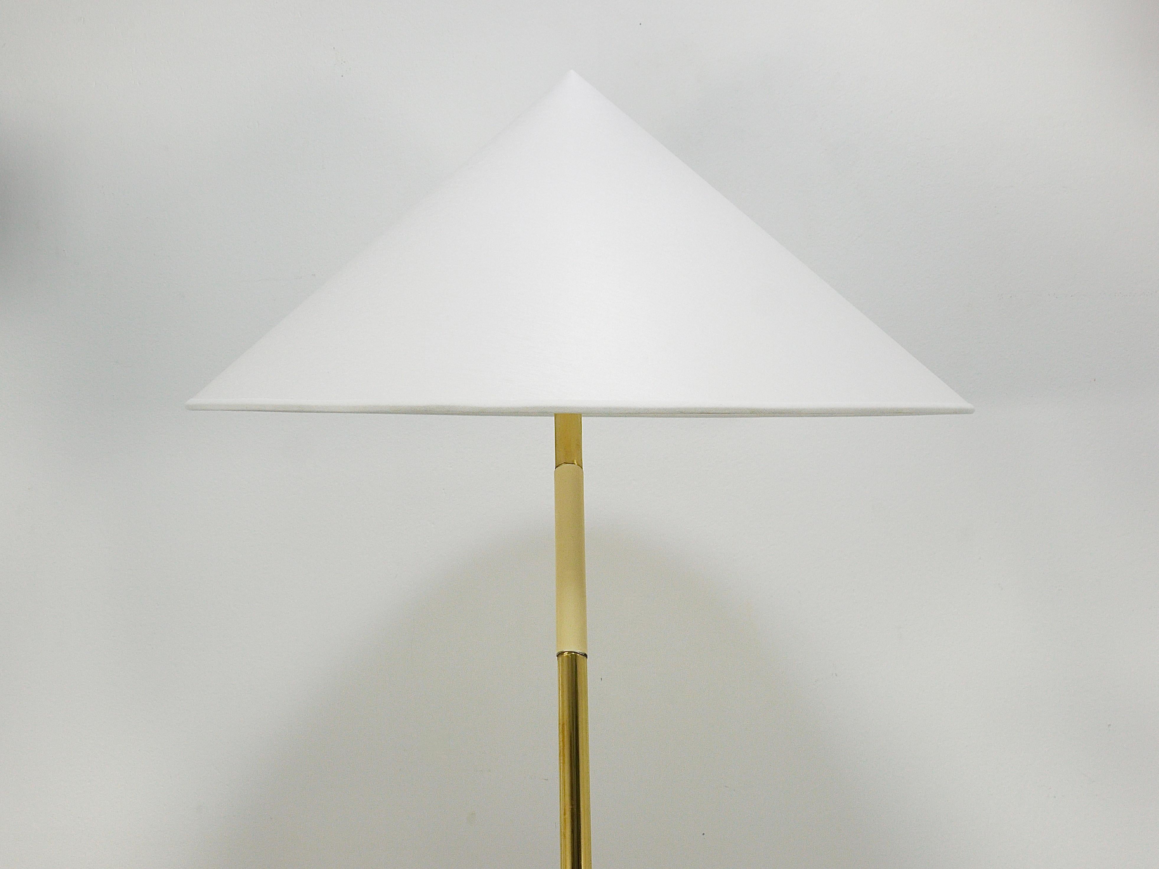 Rupert Nikoll Sumatra Mid-Century Brass Floor Lamp, Vienna, Austria, 1950s For Sale 8