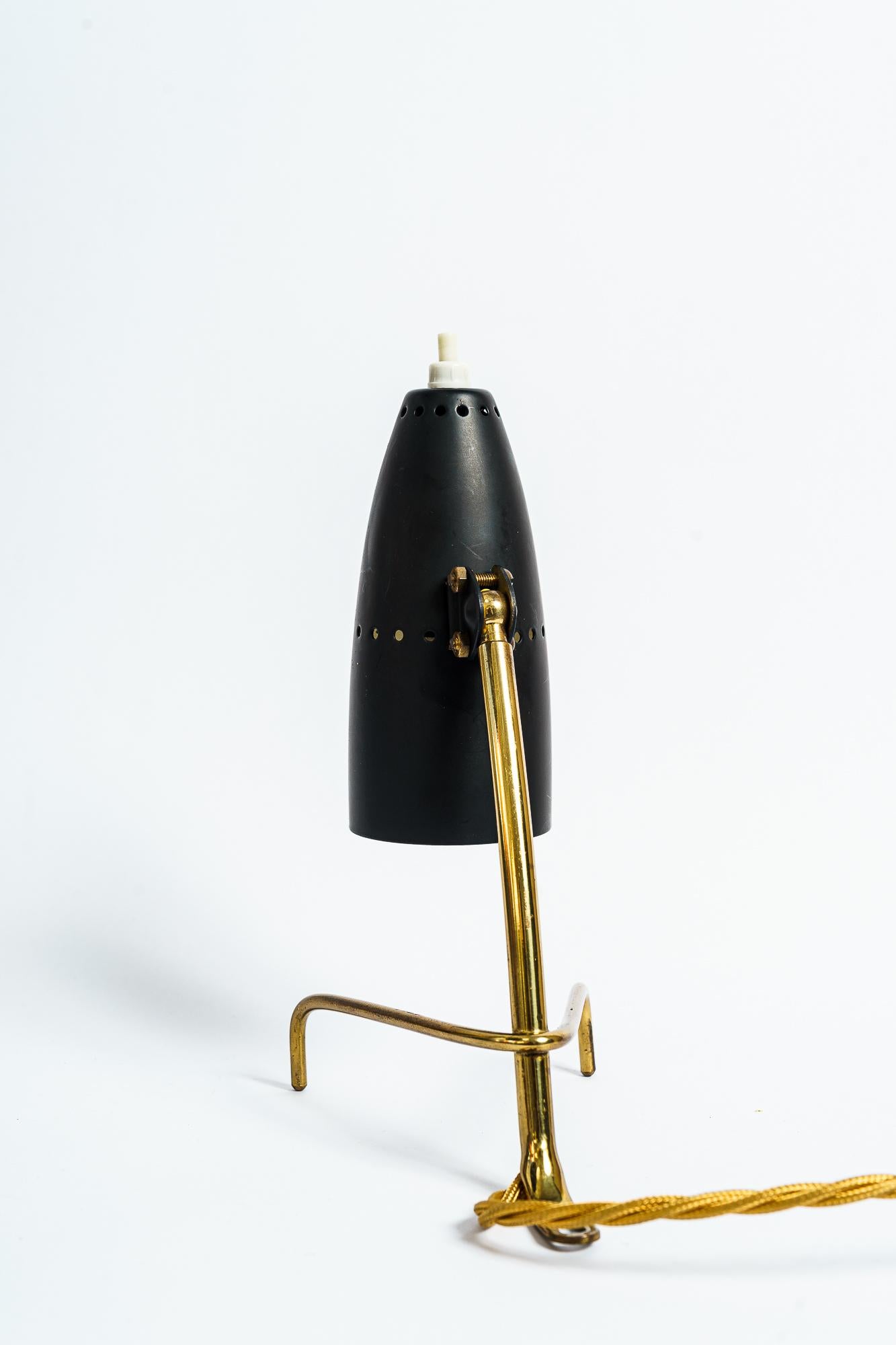 Blackened Rupert Nikoll Table Lamp, circa 1960s For Sale