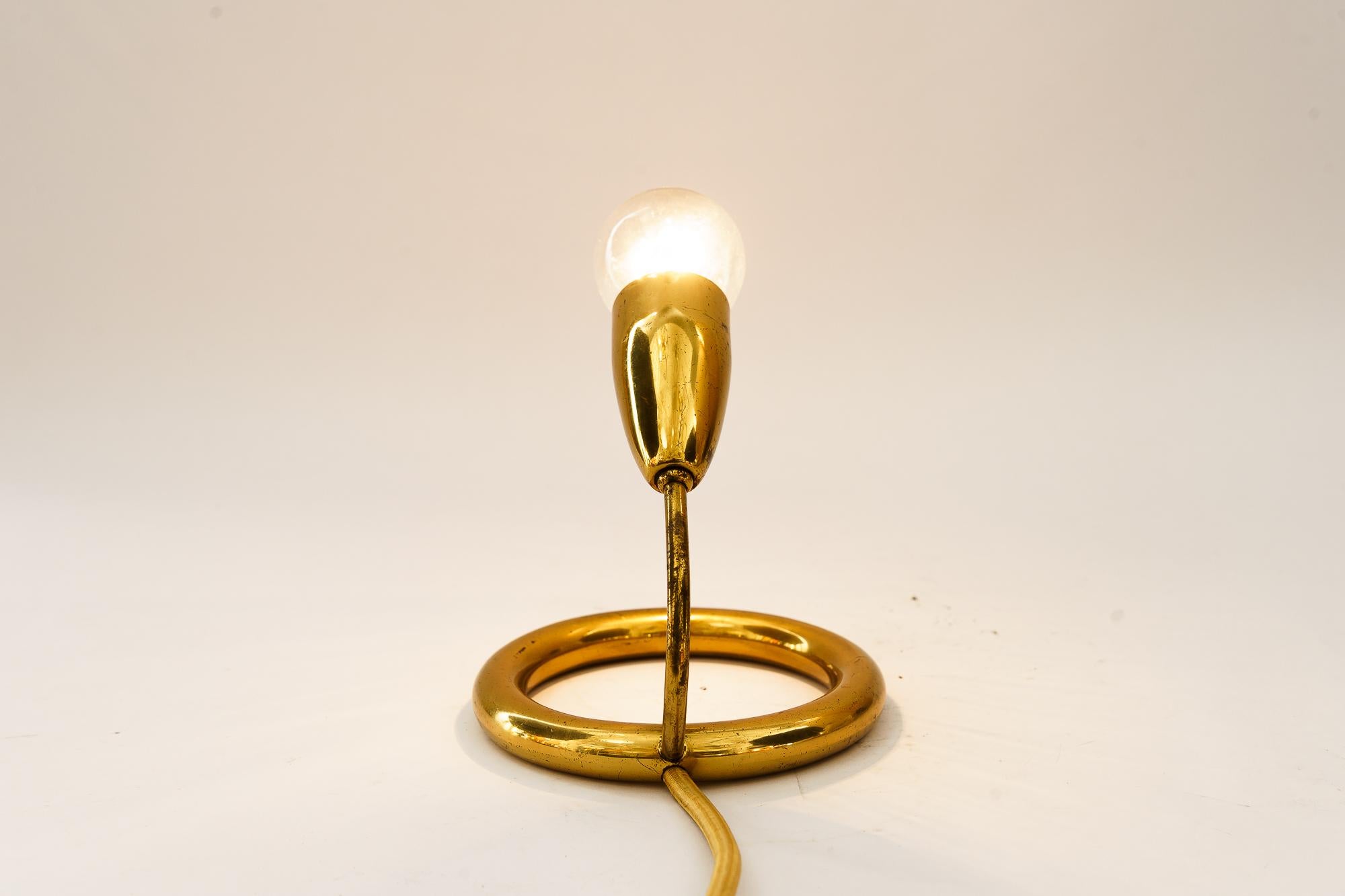 Brass Rupert Nikoll table lamp vienna around 1950s For Sale