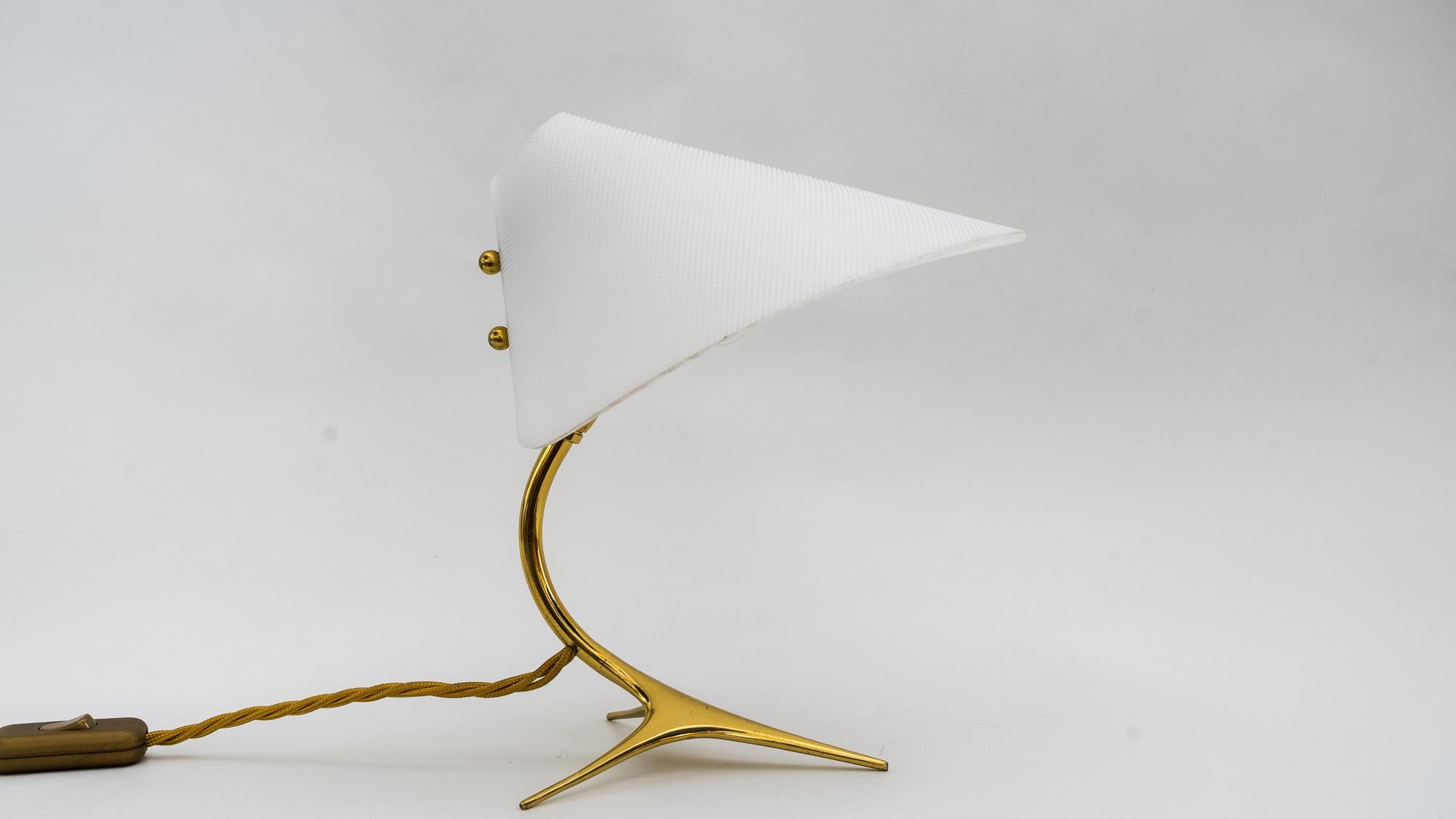 Rupert Nikoll Table Lamp Vienna, circa 1950s 'the shade is adjustable' 4