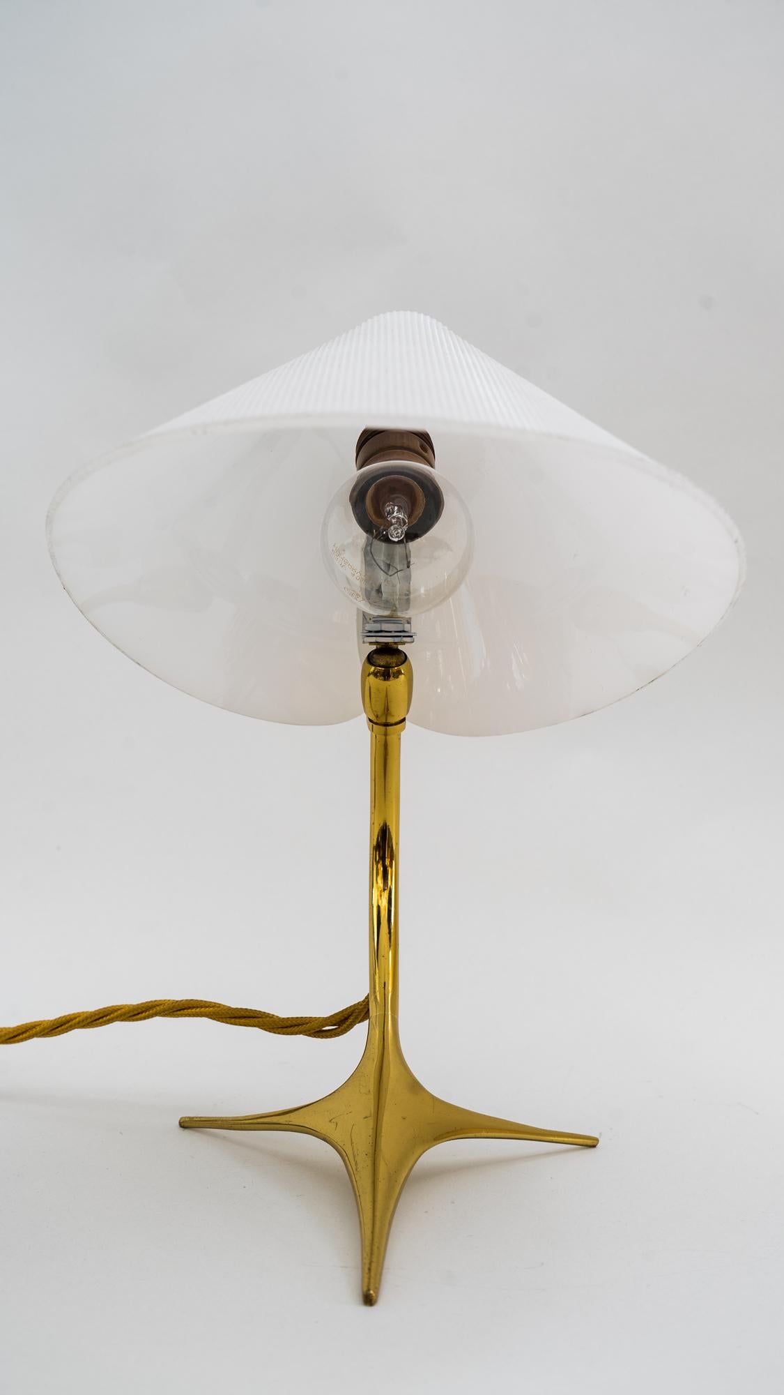 Rupert Nikoll Table Lamp Vienna, circa 1950s 'the shade is adjustable' In Good Condition In Wien, AT