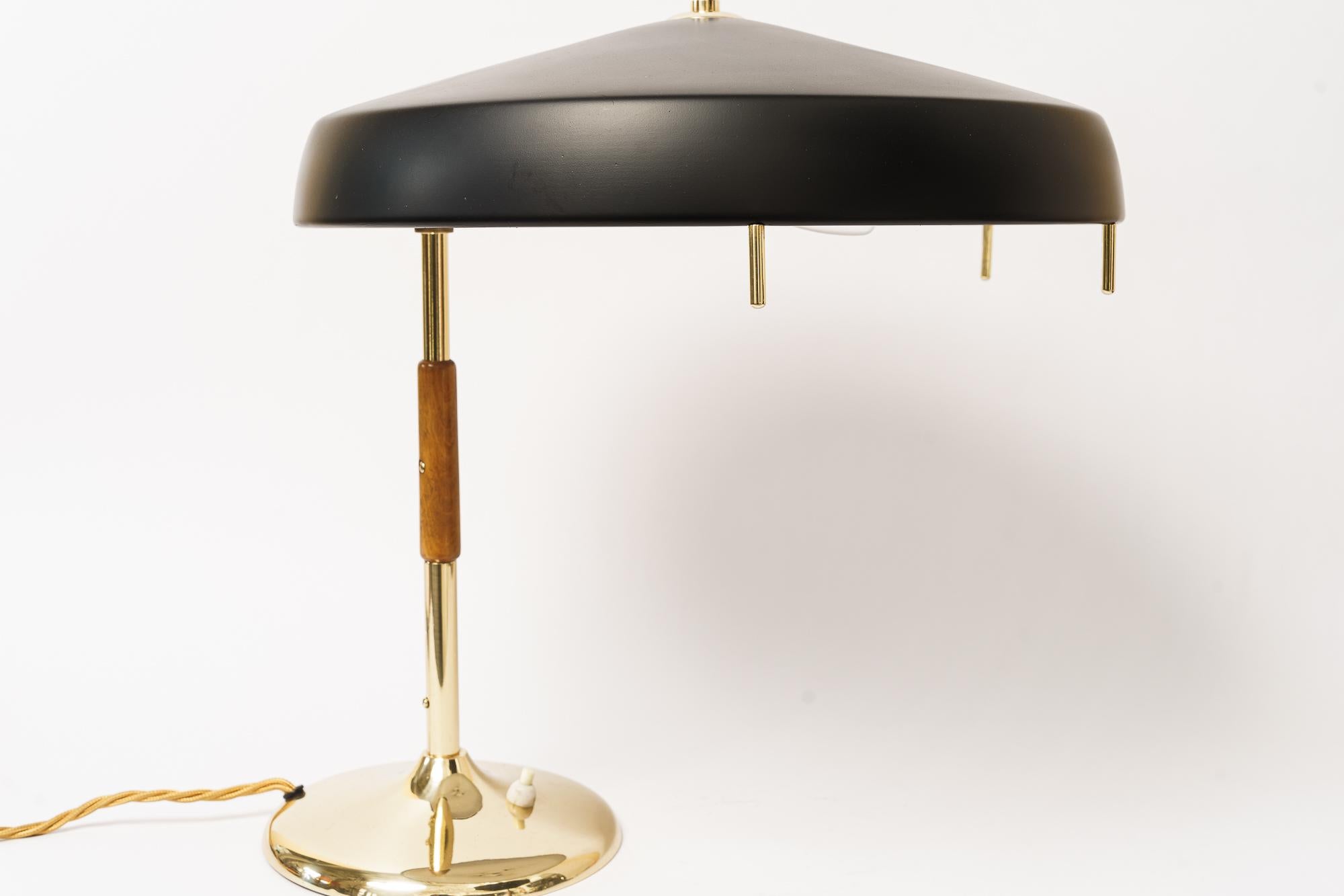 Rupert Nikoll Table Lamp Vienna Around, 1960s In Good Condition For Sale In Wien, AT