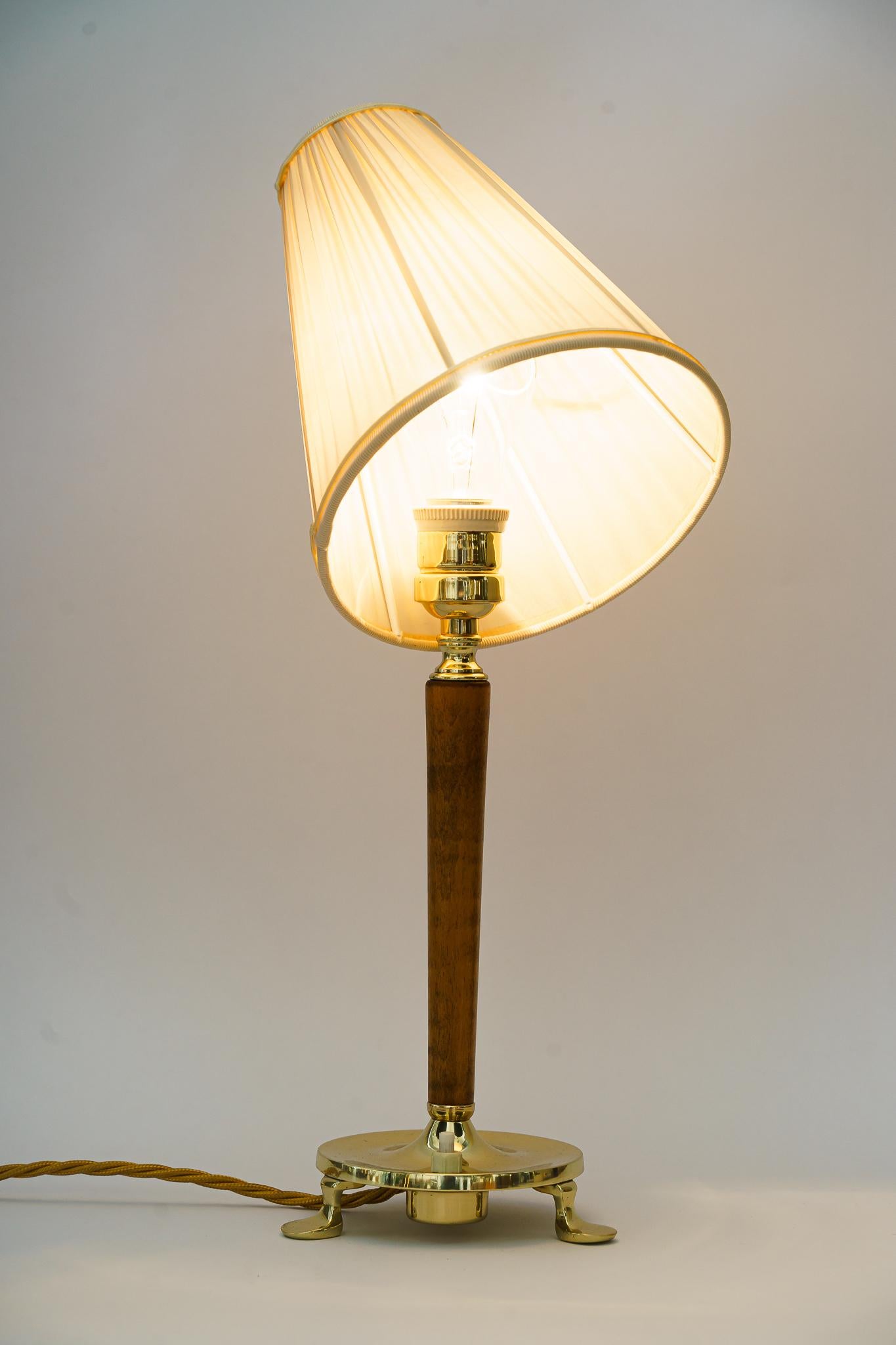 Rupert Nikoll Table Lamp with Fabric Shade Around 1950s For Sale 8