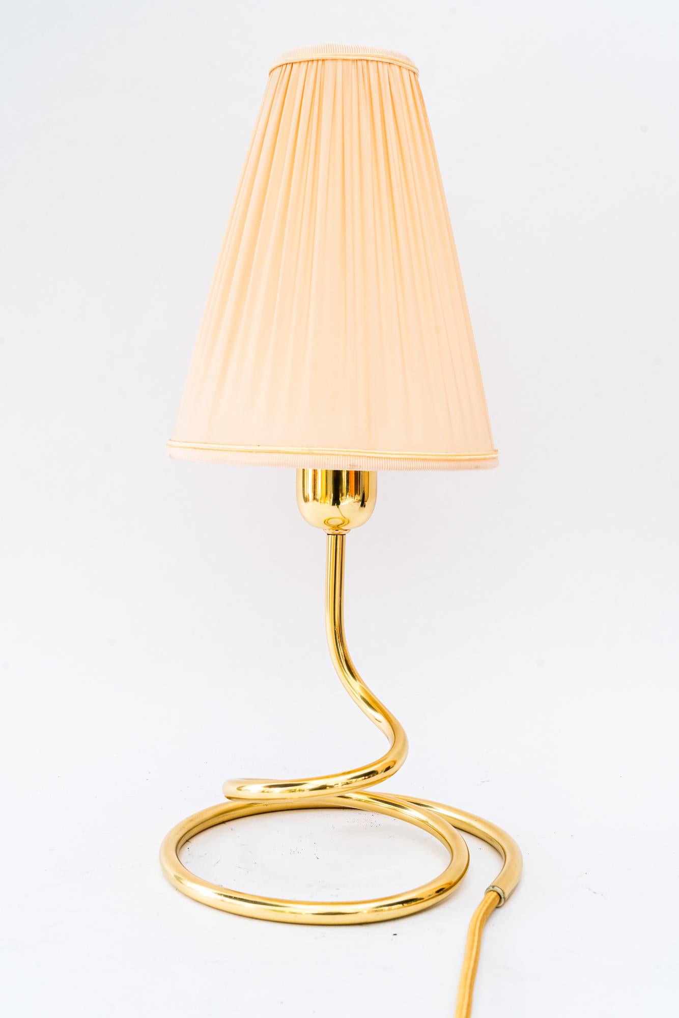 Rupert Nikoll Table lamp with fabric shade vienna around 1950s en vente 3