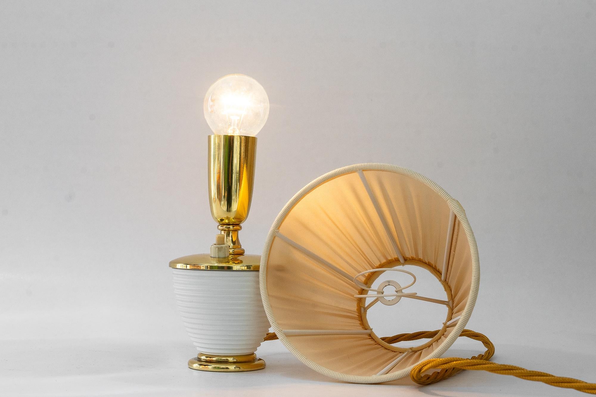 Lampe de table Rupert Nikoll avec abat-jour en tissu vienne vers 1950 en vente 4