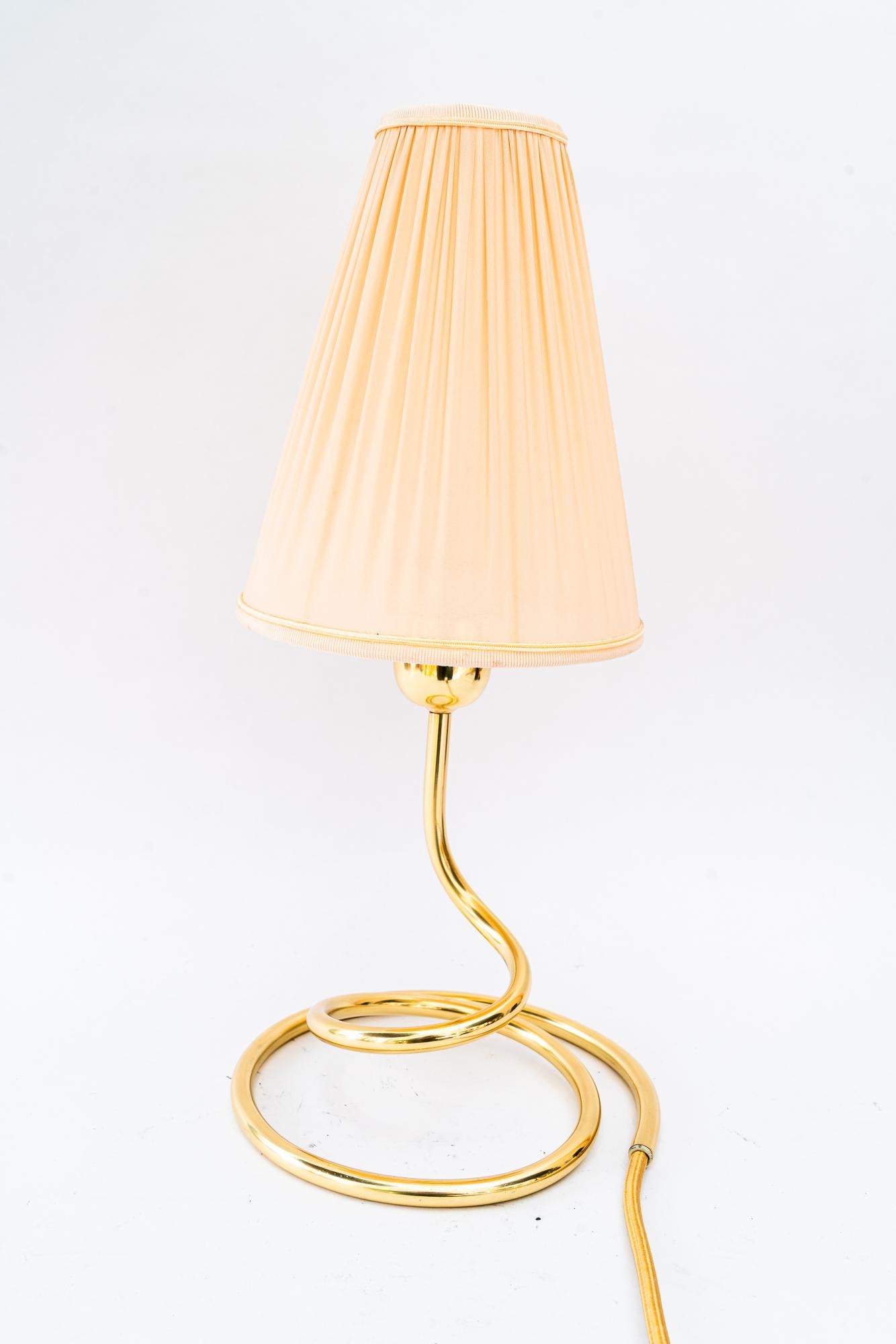 Rupert Nikoll Table lamp with fabric shade vienna around 1950s en vente 4
