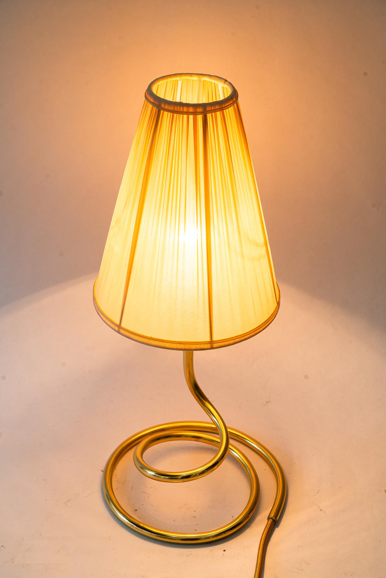 Rupert Nikoll Table lamp with fabric shade vienna around 1950s en vente 7