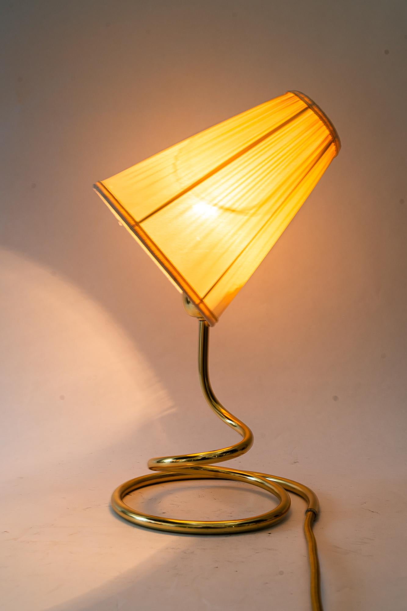 Rupert Nikoll Table lamp with fabric shade vienna around 1950s en vente 11
