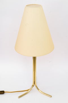 Rupert Nikoll Table Lamp with Fabric Shade Vienna Around, 1950s