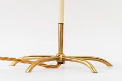Rupert nikoll, Tischlampe mit Stoffschirm Vienna, ca. 1950er Jahre