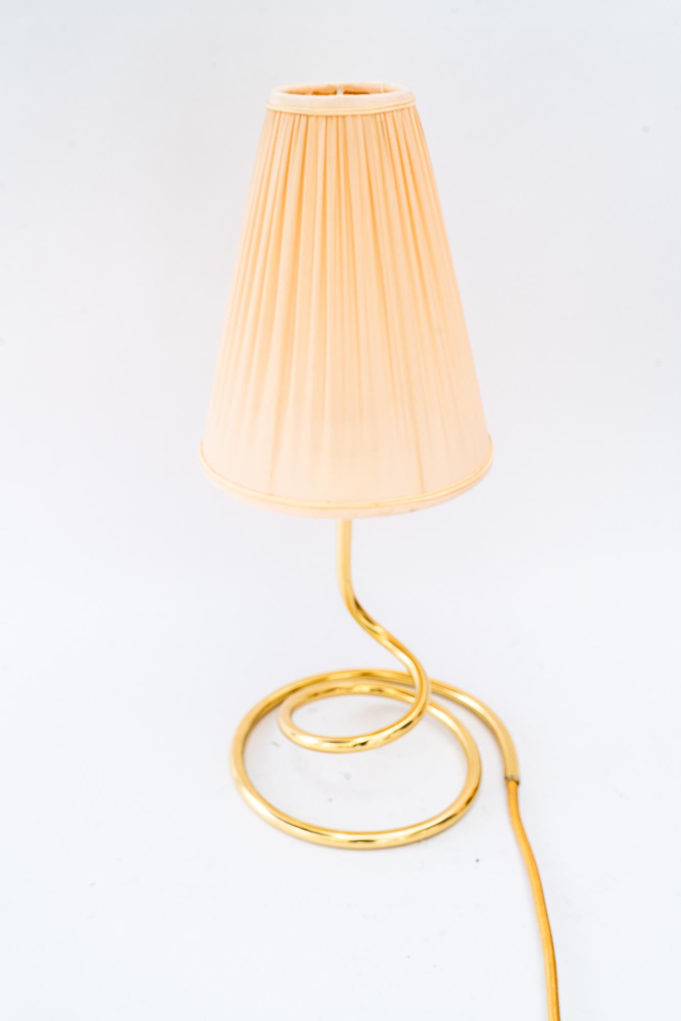 Mid-Century Modern Rupert Nikoll Table lamp with fabric shade vienna around 1950s en vente