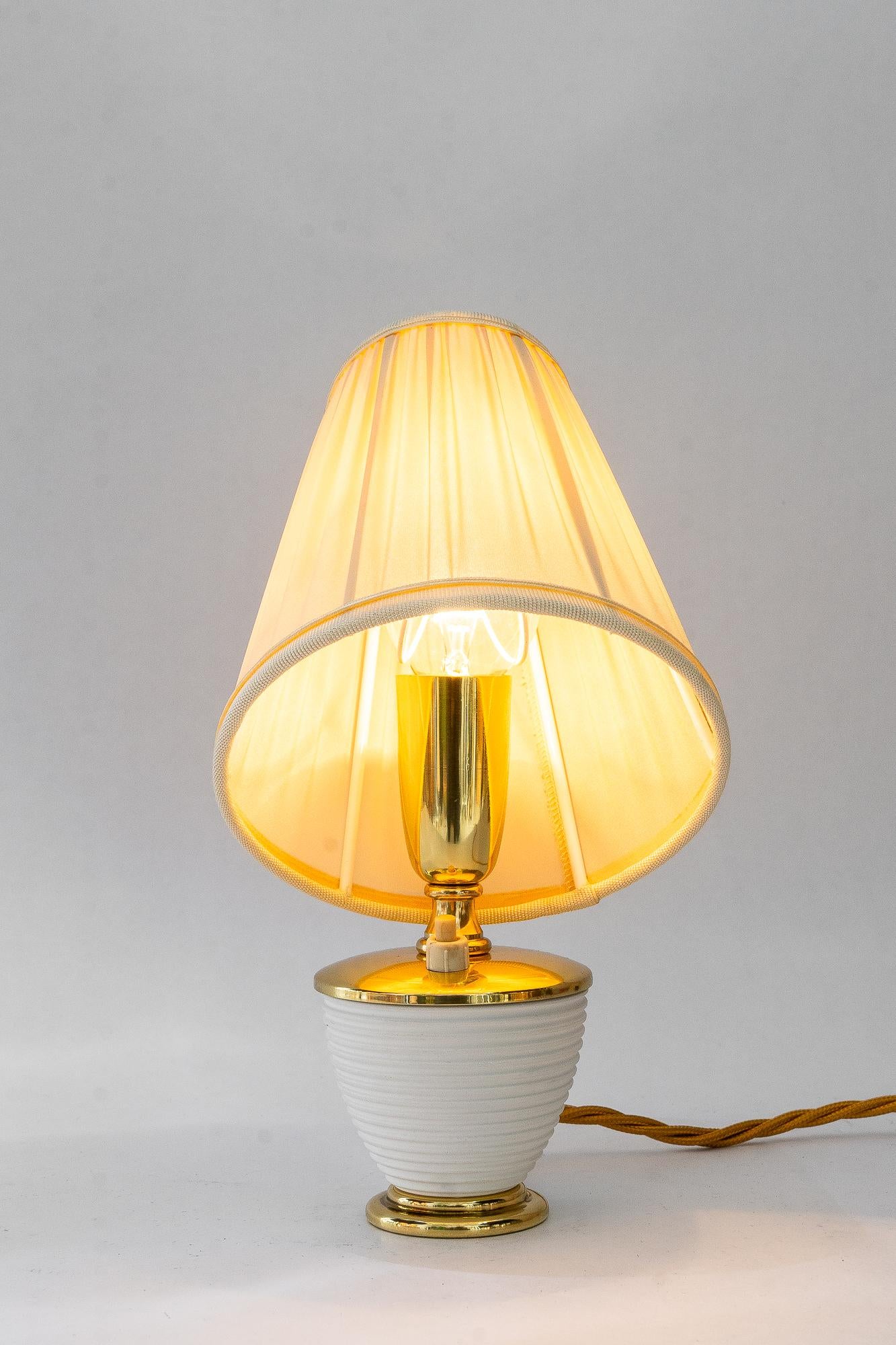 Lampe de table Rupert Nikoll avec abat-jour en tissu vienne vers 1950 en vente 1