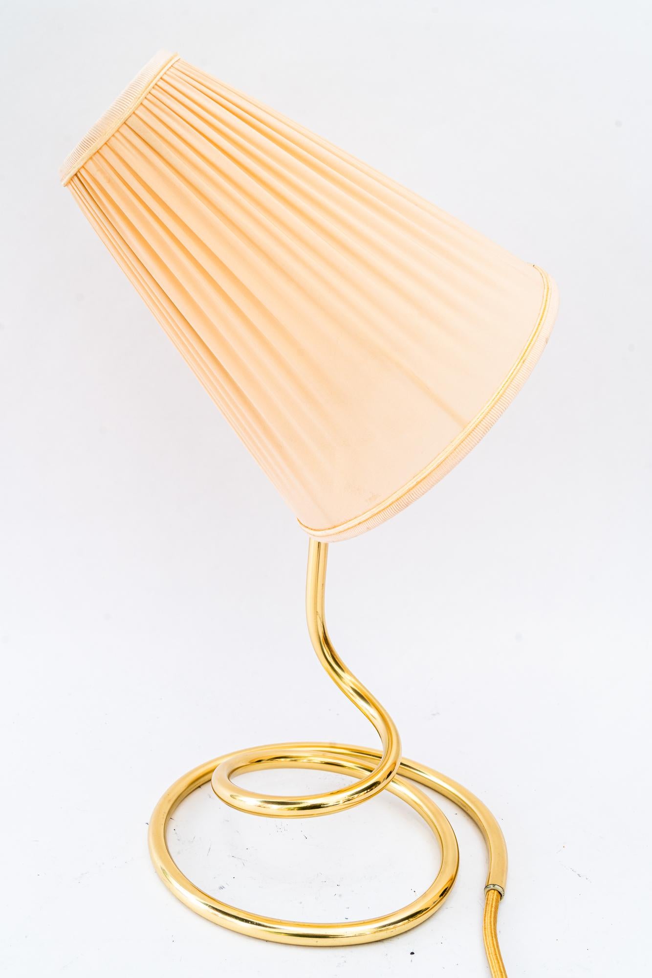 Rupert Nikoll Table lamp with fabric shade vienna around 1950s en vente 1