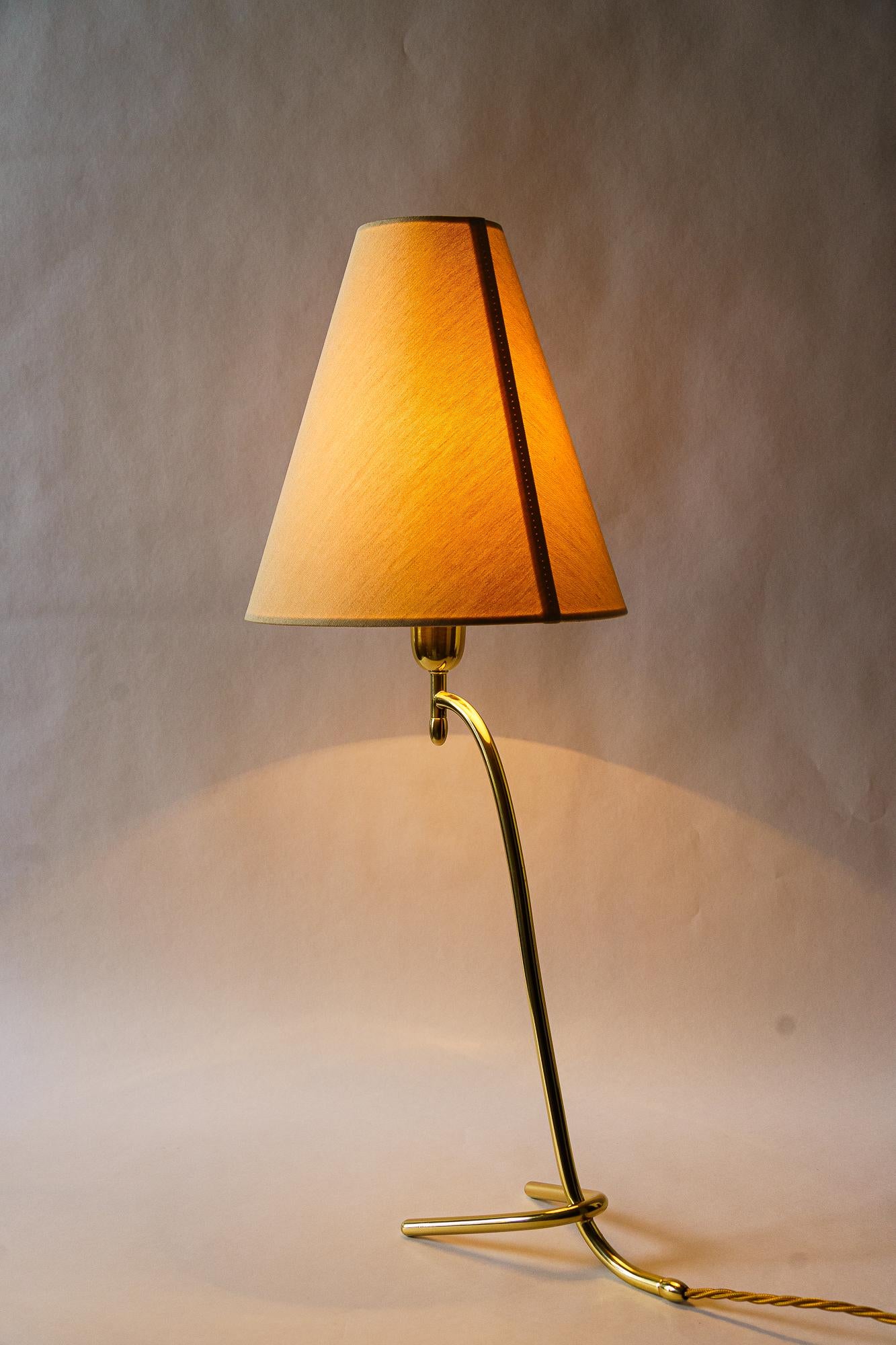 Rupert nikoll table lamp with fabric shade vienna around 1960s For Sale 2