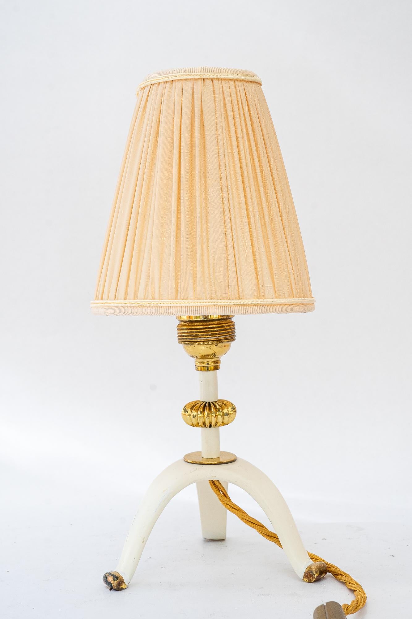 Rupert Nikoll Tischlampe mit Stoffschirm wien um 1960 (Moderne der Mitte des Jahrhunderts) im Angebot