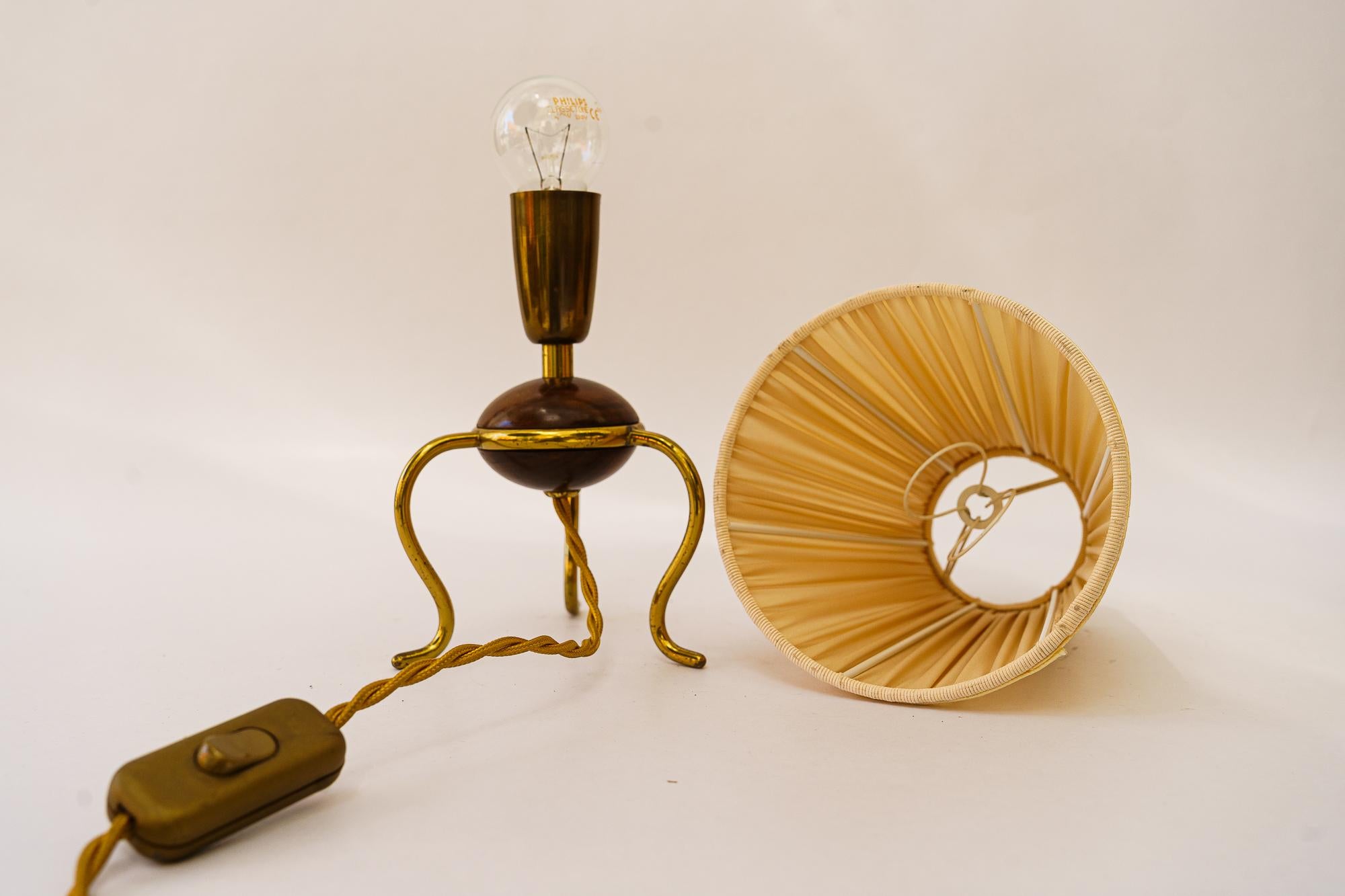 Rupert nikoll table lamp with fabric shade vienna around 1960s For Sale 2
