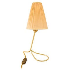 Rupert Nikoll Tischlampe mit Stoffschirm wien um 1960