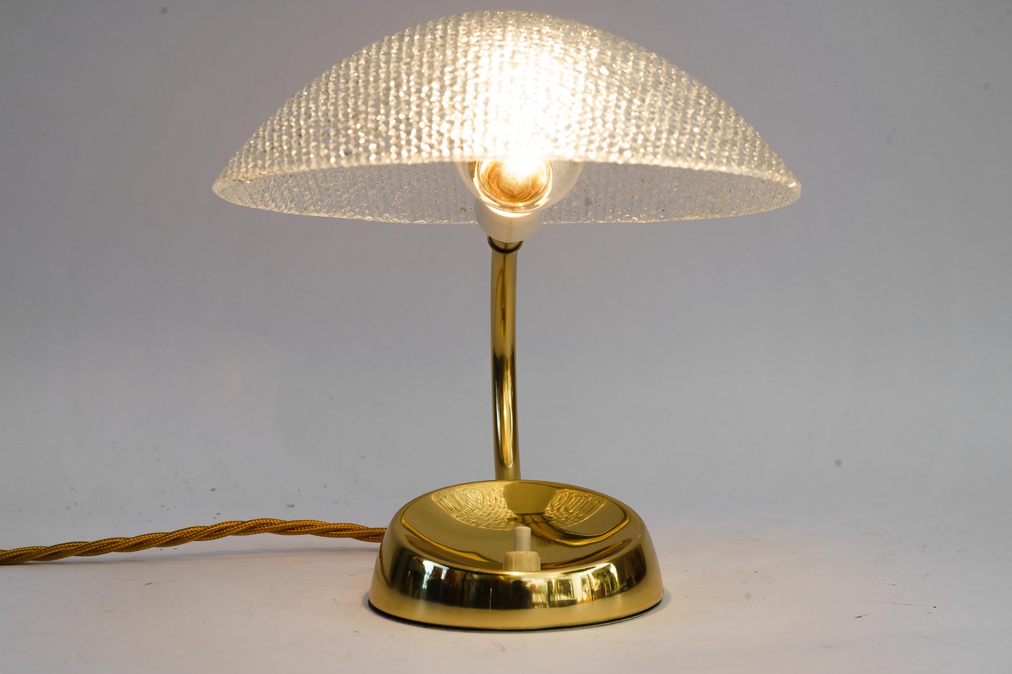 Rupert nikoll table lamp with lucite shade vienna around 1960s For Sale 1