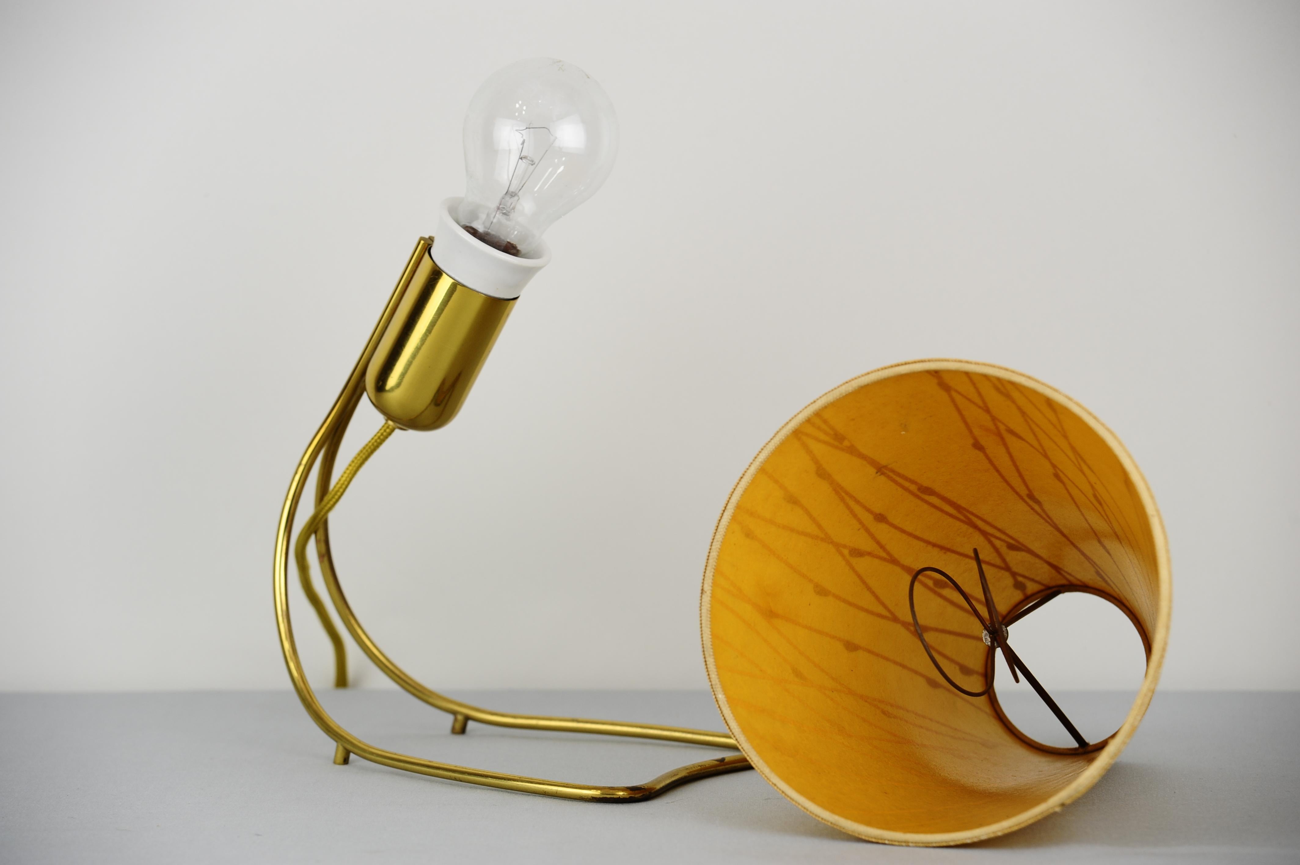 Austrian Rupert Nikoll Table Lamp with Original Shade, circa 1950s