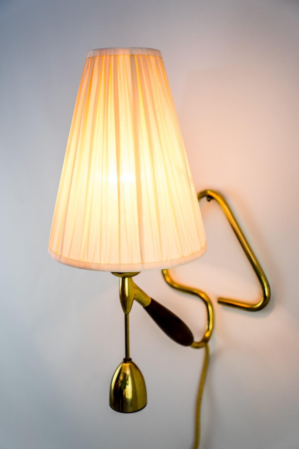 Rupert Nikoll Table or Wall Lamp with Original Shade, circa 1950s 1