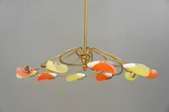 Lampadario Rupert Nikoll Tornado vienna anni '60 circa