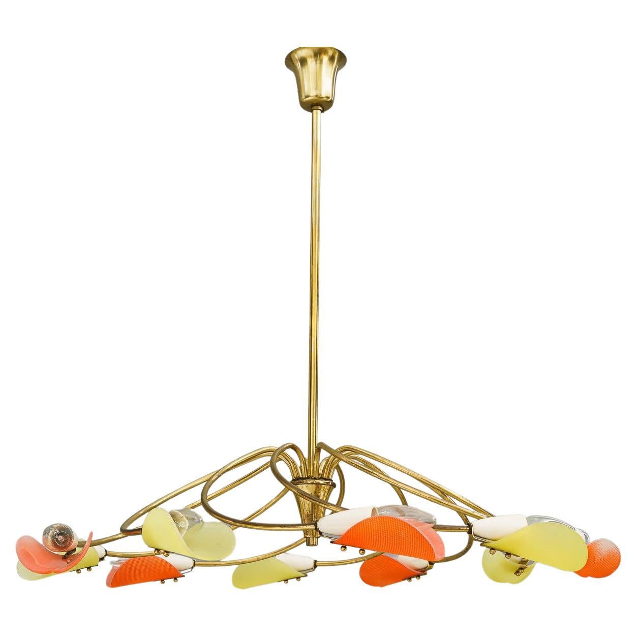 Rupert Nikoll Tornado Chandelier vienna around 1960s For Sale