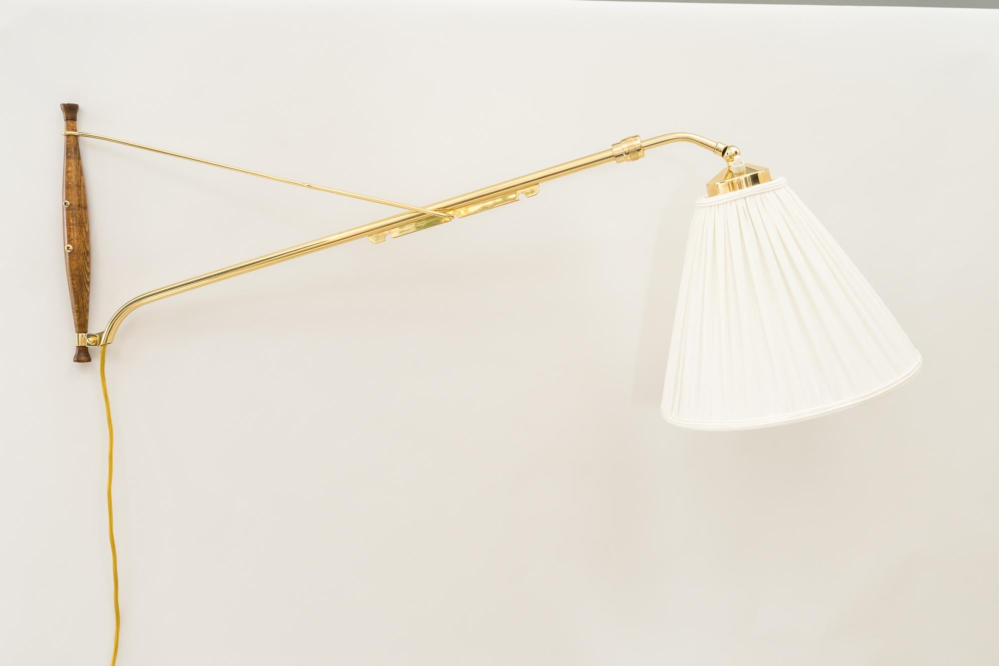 Mid-Century Modern Rupert Nikoll Wall Lamp Vienna, circa 1950s For Sale