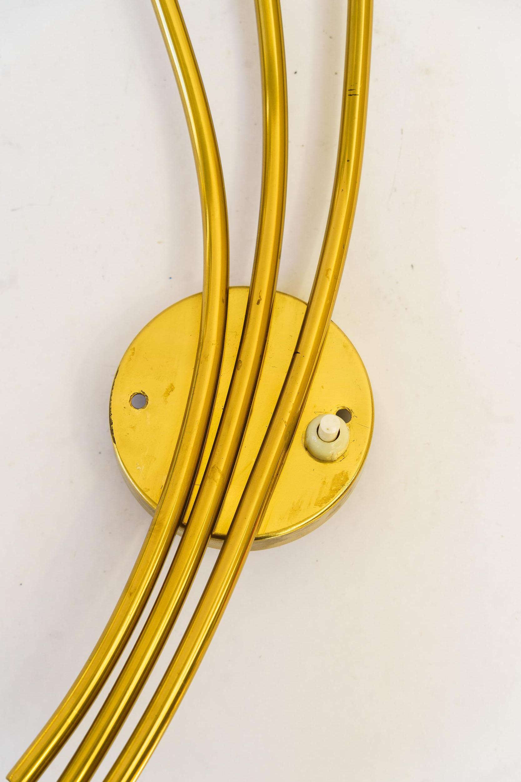 Mid-20th Century Rupert nikoll wall lamp vienna around 1960s For Sale