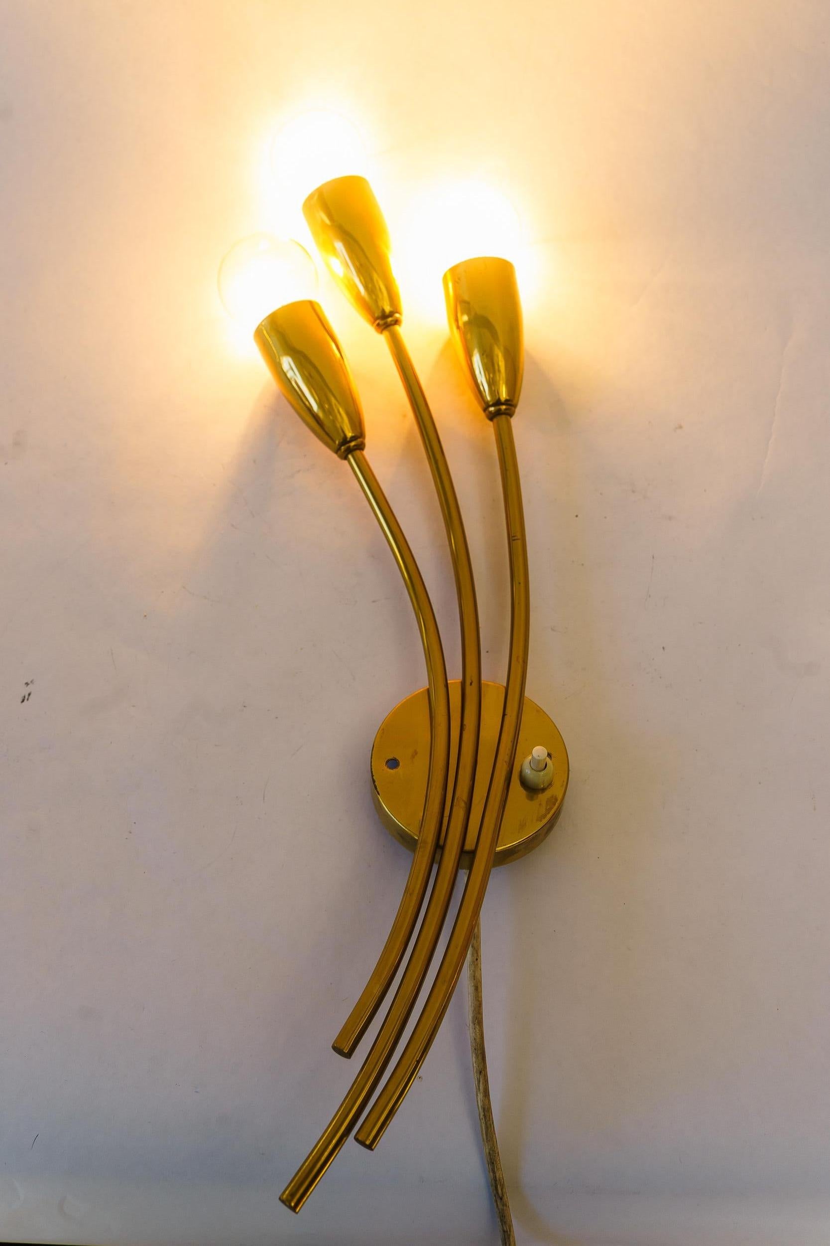 Rupert nikoll wall lamp vienna around 1960s For Sale 1