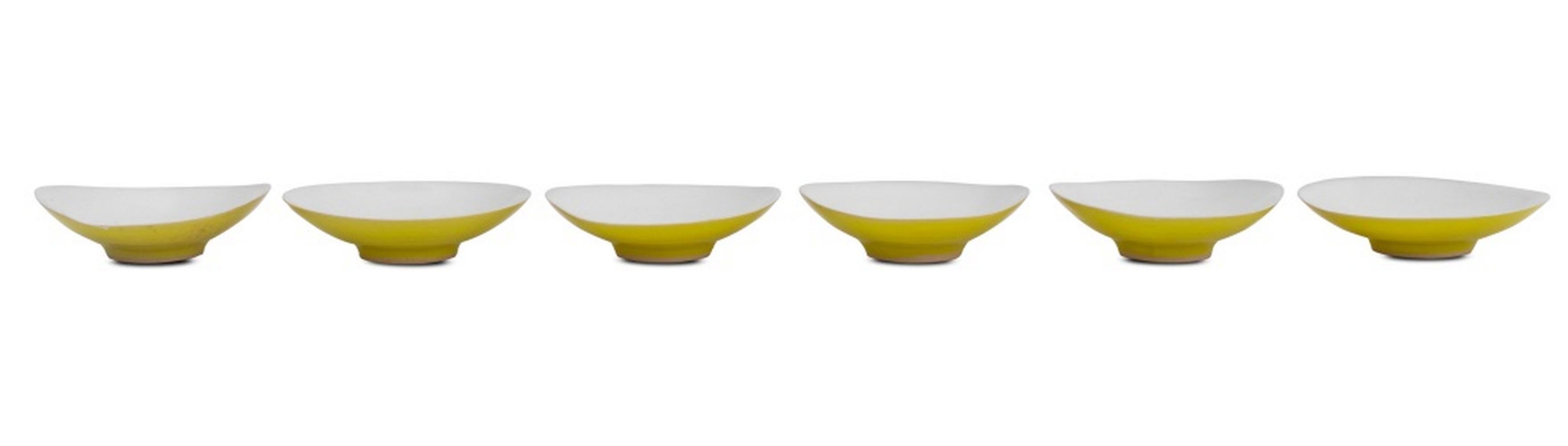 Minimalist Rupert Spira Glazed Stoneware Sauce Dishes, 6 For Sale