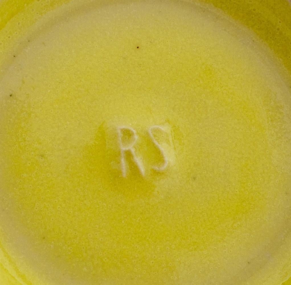 20th Century Rupert Spira Glazed Stoneware Sauce Dishes, 6 For Sale