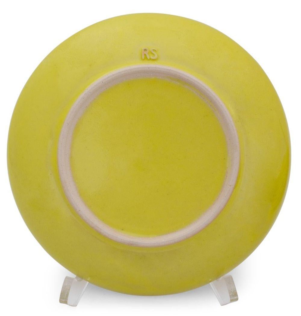 Rupert Spira Platos de Gres Esmaltado Amarillo, 8 Glaseado en venta