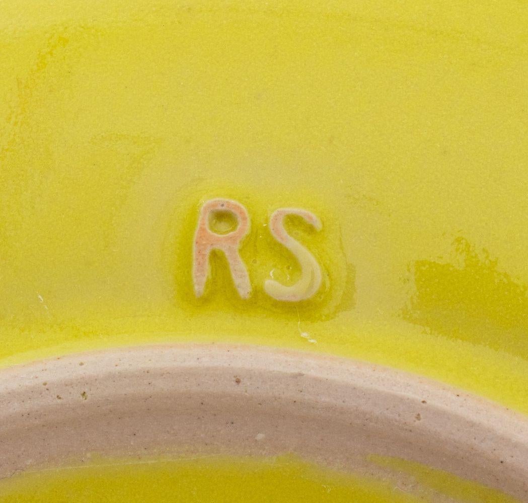 Rupert Spira Platos de Gres Esmaltado Amarillo, 8 Siglo XXI y contemporáneo en venta